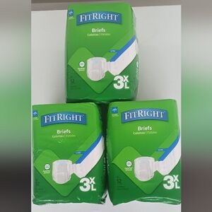FitRight Briefs 3X Large - Green Packaging (3 Pack) 12 Count